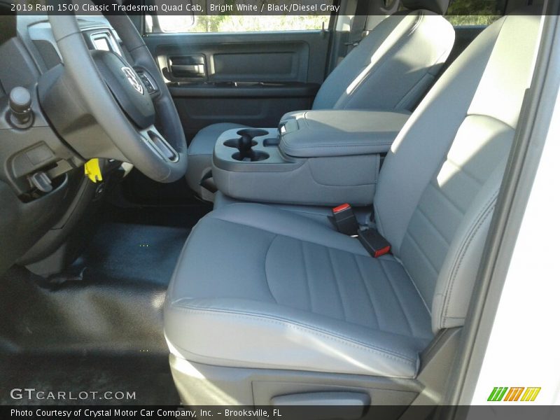 Bright White / Black/Diesel Gray 2019 Ram 1500 Classic Tradesman Quad Cab