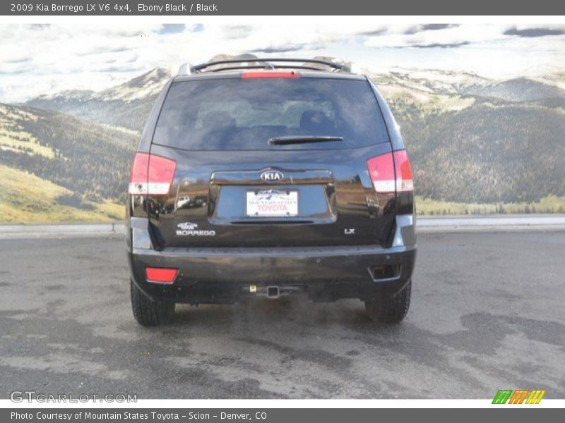Ebony Black / Black 2009 Kia Borrego LX V6 4x4