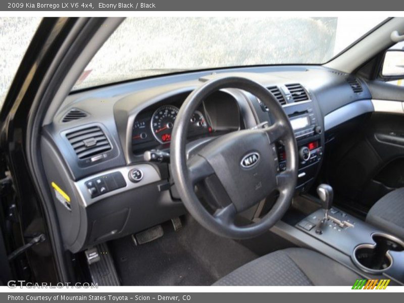 Ebony Black / Black 2009 Kia Borrego LX V6 4x4