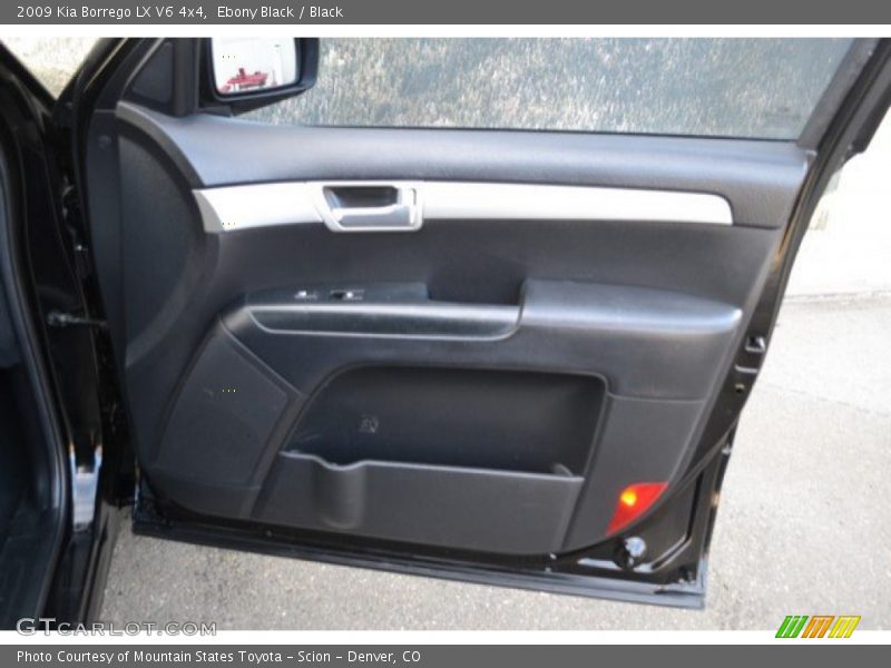 Ebony Black / Black 2009 Kia Borrego LX V6 4x4