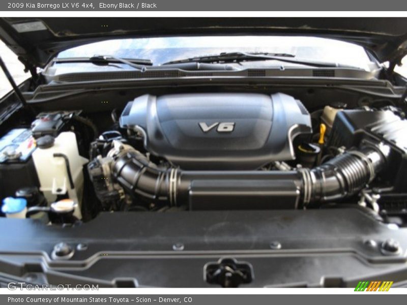 Ebony Black / Black 2009 Kia Borrego LX V6 4x4