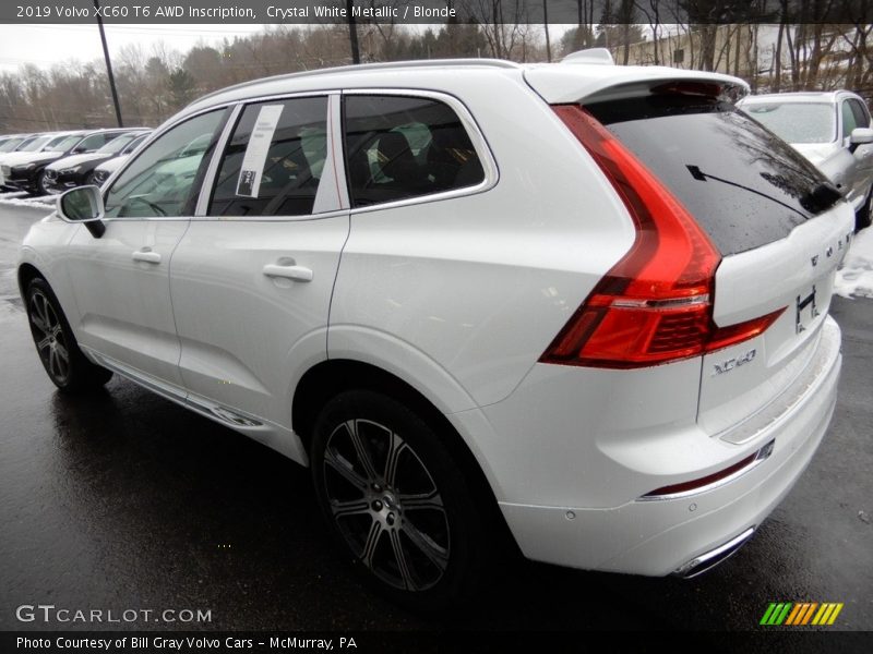 Crystal White Metallic / Blonde 2019 Volvo XC60 T6 AWD Inscription