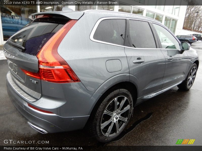 Osmium Grey Metallic / Maroon Brown 2019 Volvo XC60 T5 AWD Inscription