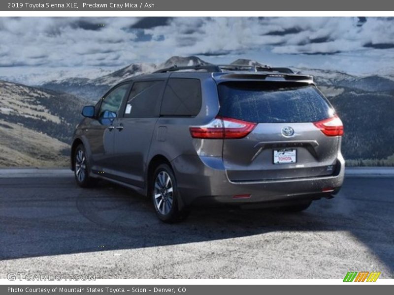 Predawn Gray Mica / Ash 2019 Toyota Sienna XLE