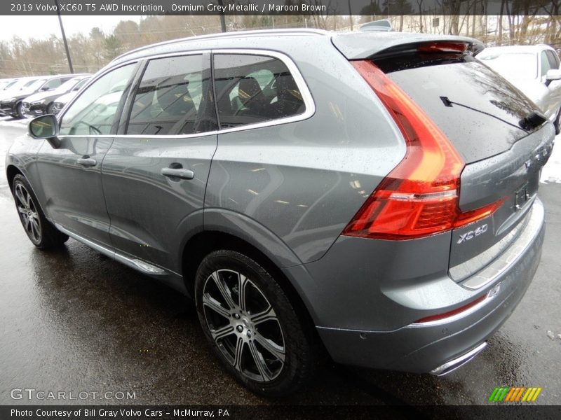 Osmium Grey Metallic / Maroon Brown 2019 Volvo XC60 T5 AWD Inscription