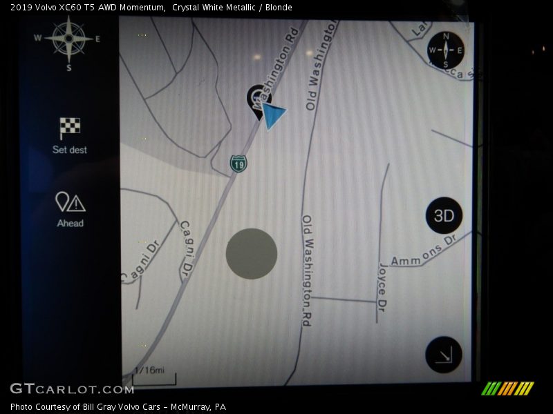 Crystal White Metallic / Blonde 2019 Volvo XC60 T5 AWD Momentum