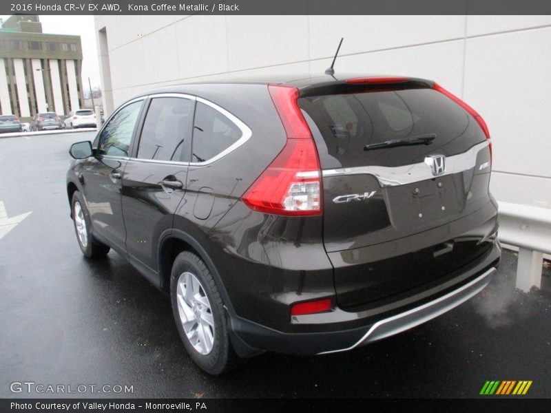 Kona Coffee Metallic / Black 2016 Honda CR-V EX AWD