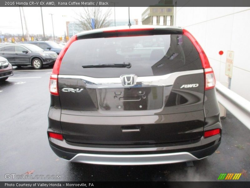 Kona Coffee Metallic / Black 2016 Honda CR-V EX AWD