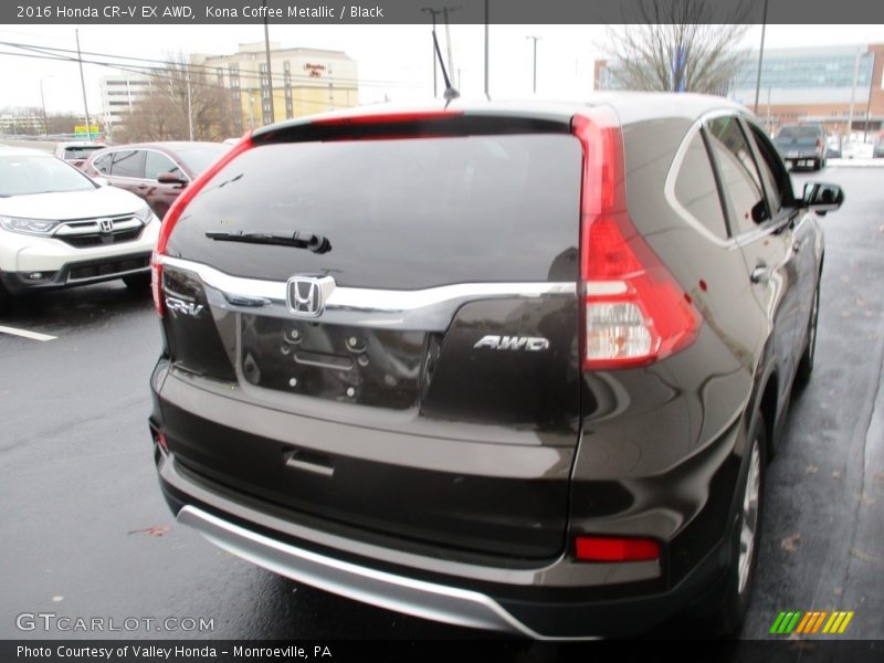 Kona Coffee Metallic / Black 2016 Honda CR-V EX AWD