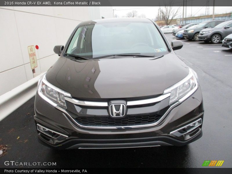 Kona Coffee Metallic / Black 2016 Honda CR-V EX AWD