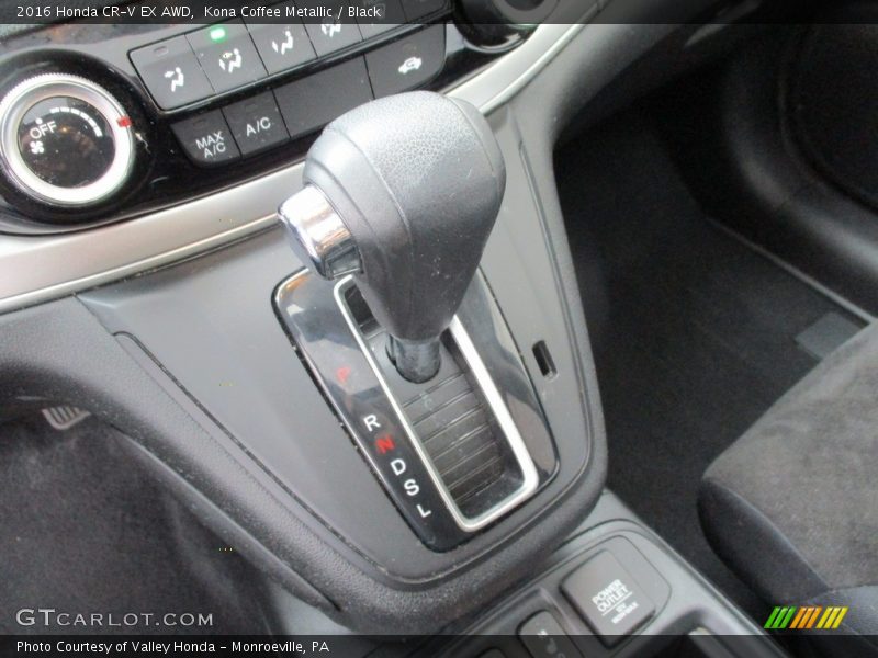 Kona Coffee Metallic / Black 2016 Honda CR-V EX AWD