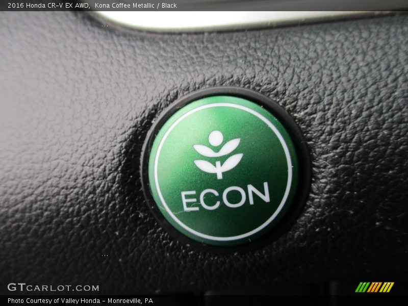Kona Coffee Metallic / Black 2016 Honda CR-V EX AWD