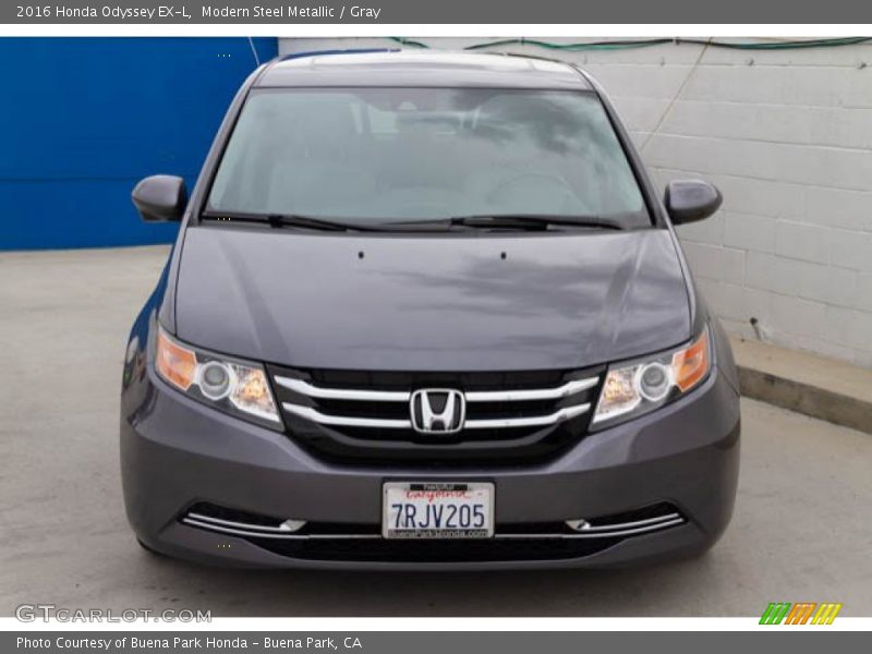 Modern Steel Metallic / Gray 2016 Honda Odyssey EX-L