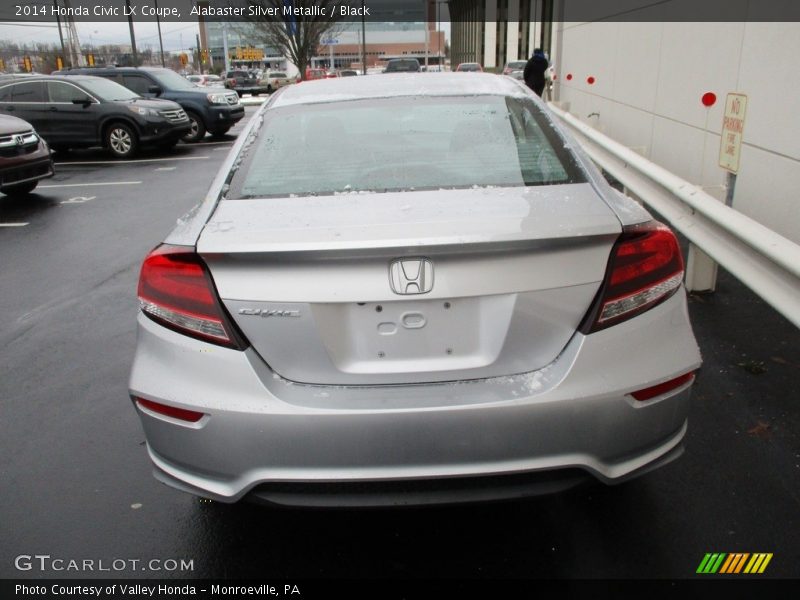 Alabaster Silver Metallic / Black 2014 Honda Civic LX Coupe