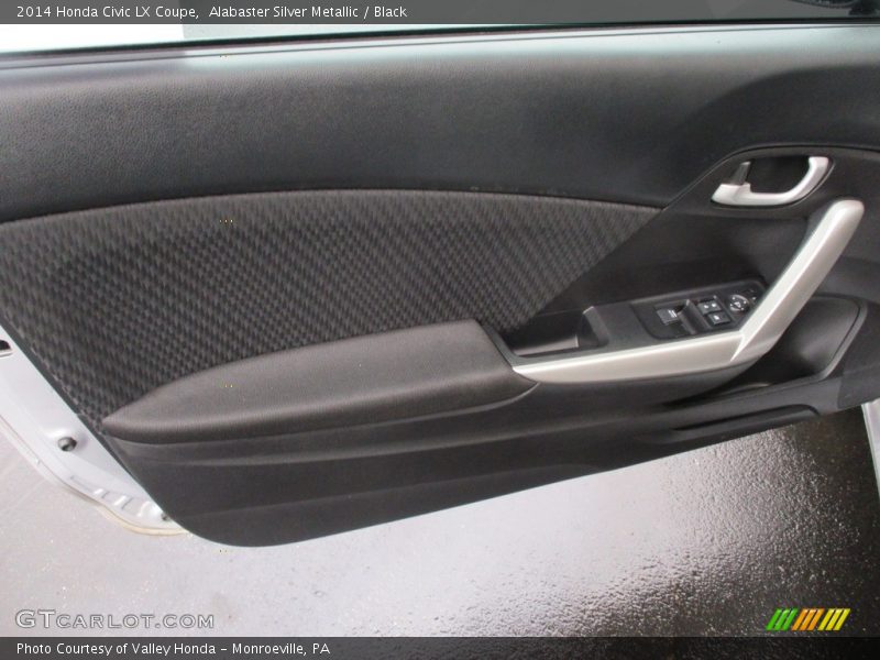 Alabaster Silver Metallic / Black 2014 Honda Civic LX Coupe