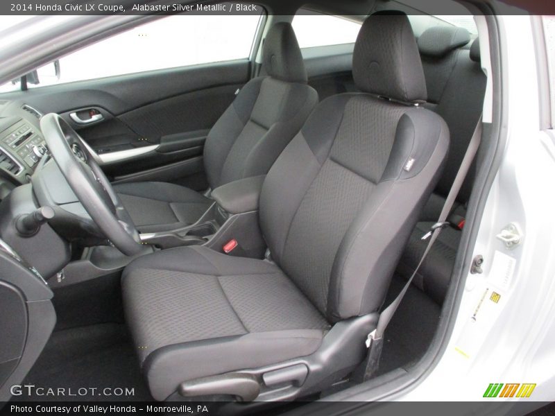 Alabaster Silver Metallic / Black 2014 Honda Civic LX Coupe