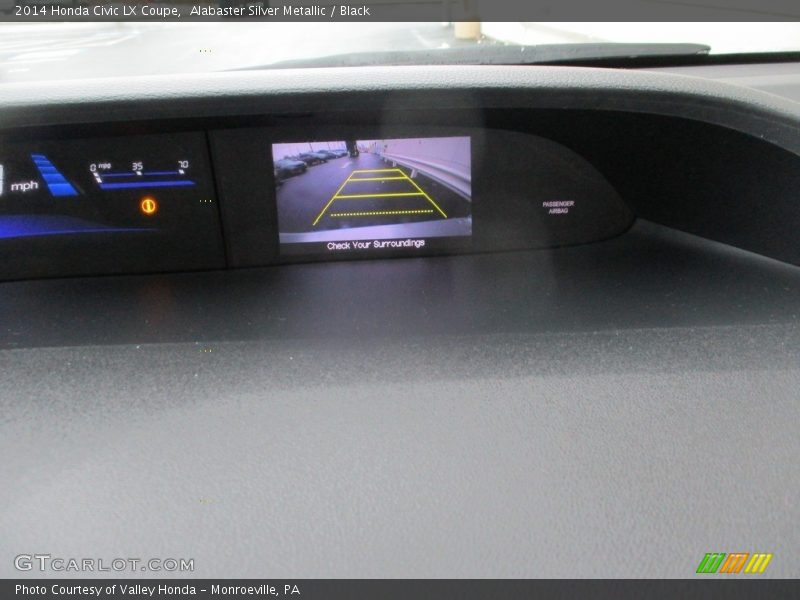 Alabaster Silver Metallic / Black 2014 Honda Civic LX Coupe