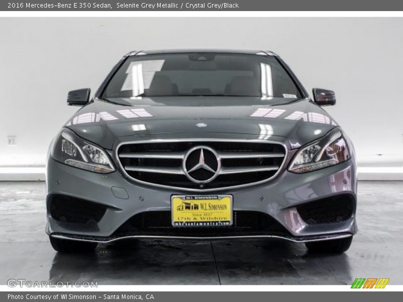 Selenite Grey Metallic / Crystal Grey/Black 2016 Mercedes-Benz E 350 Sedan