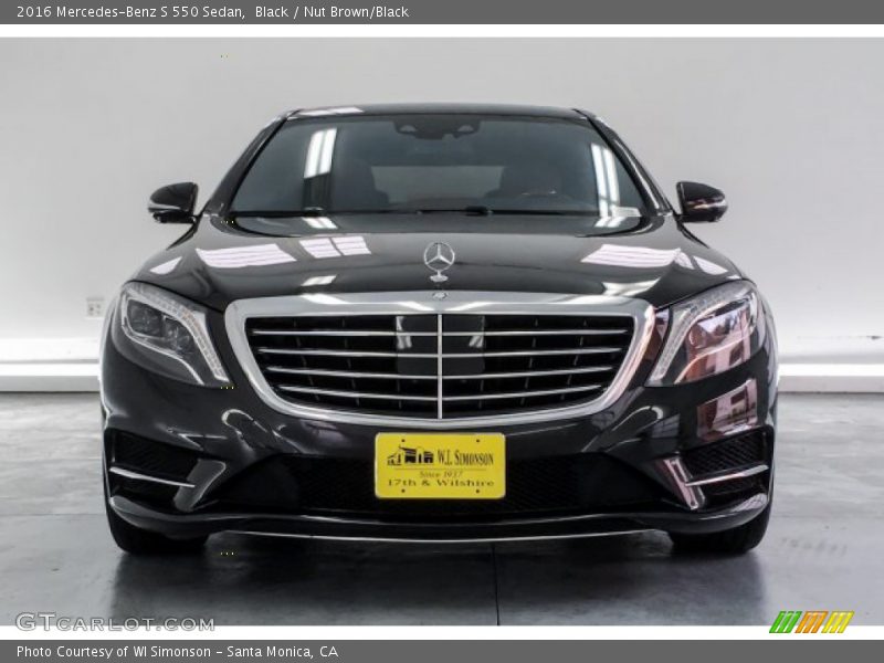 Black / Nut Brown/Black 2016 Mercedes-Benz S 550 Sedan