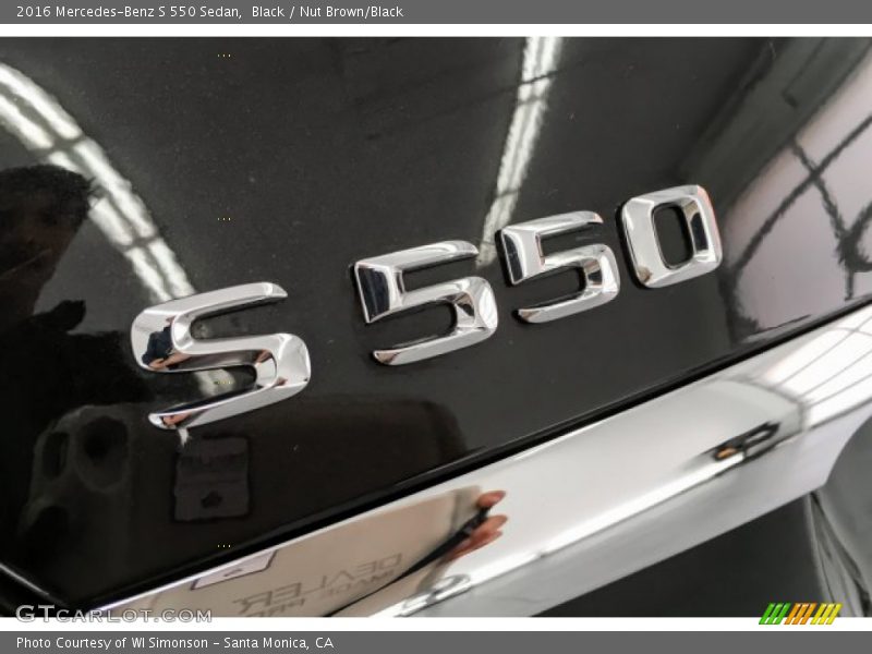 Black / Nut Brown/Black 2016 Mercedes-Benz S 550 Sedan