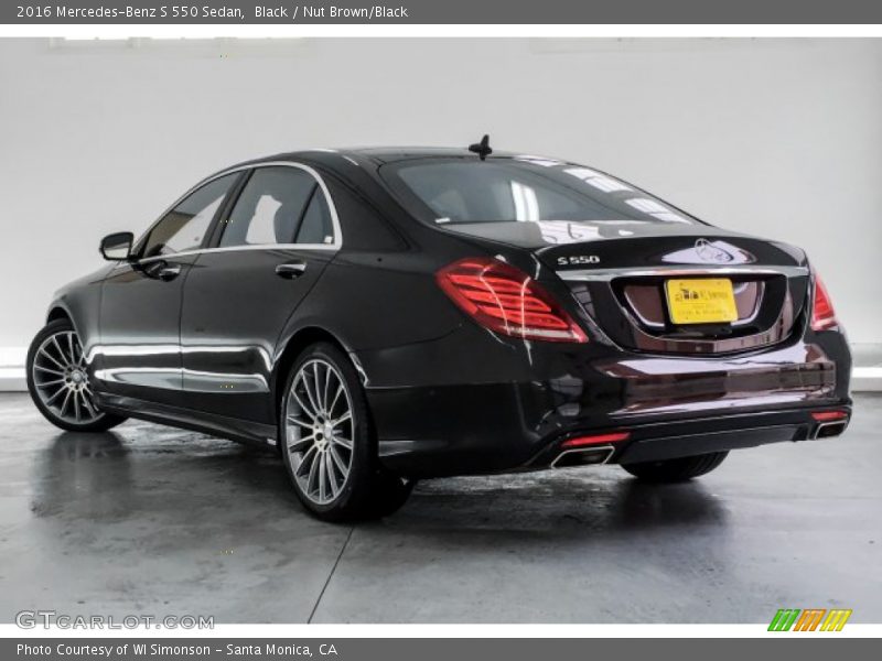 Black / Nut Brown/Black 2016 Mercedes-Benz S 550 Sedan