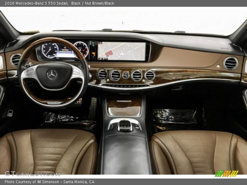 Black / Nut Brown/Black 2016 Mercedes-Benz S 550 Sedan