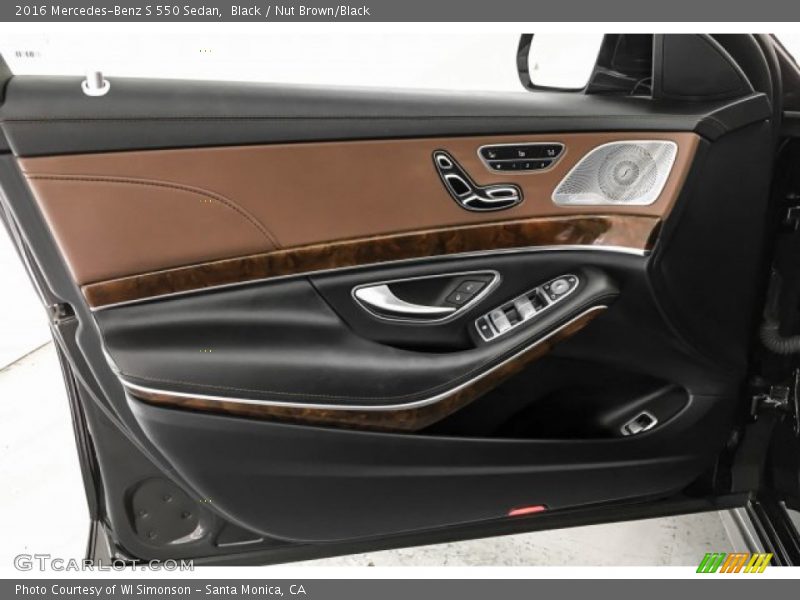 Black / Nut Brown/Black 2016 Mercedes-Benz S 550 Sedan