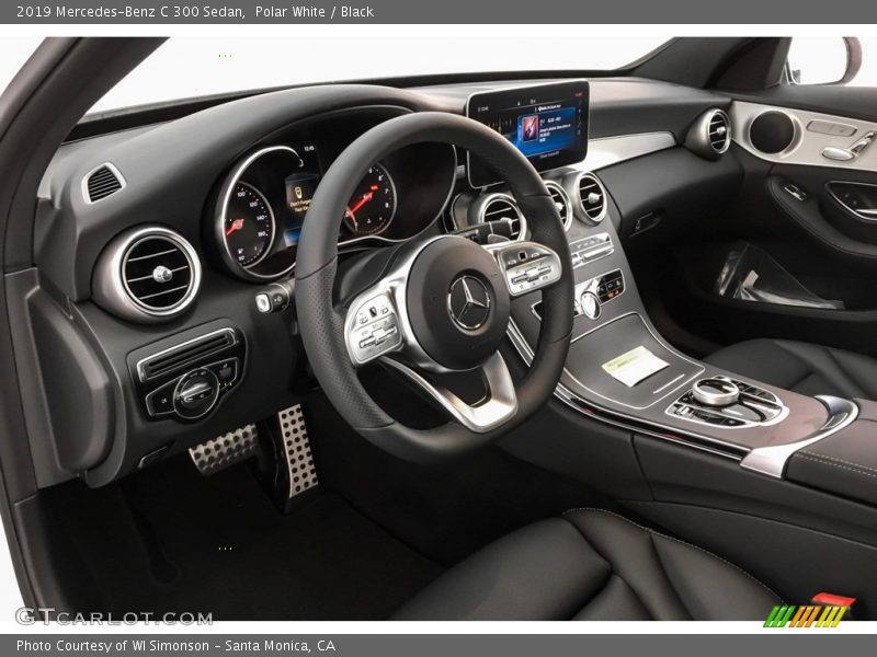 Polar White / Black 2019 Mercedes-Benz C 300 Sedan
