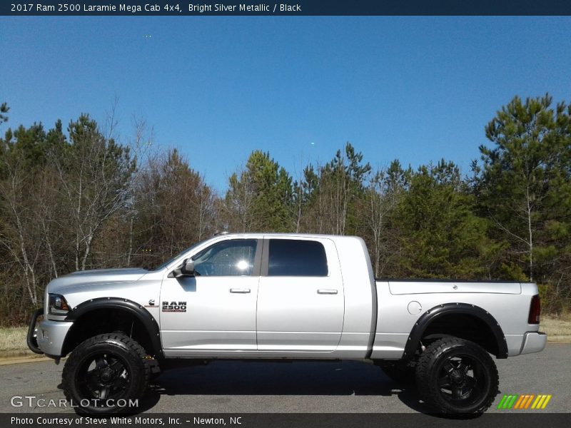 Bright Silver Metallic / Black 2017 Ram 2500 Laramie Mega Cab 4x4