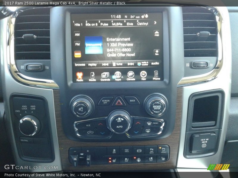 Bright Silver Metallic / Black 2017 Ram 2500 Laramie Mega Cab 4x4