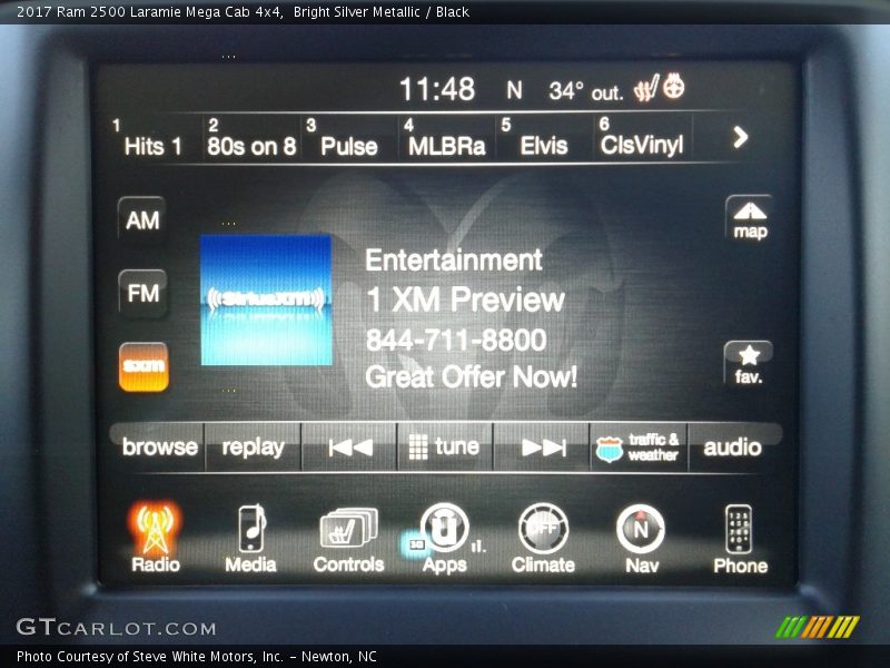 Bright Silver Metallic / Black 2017 Ram 2500 Laramie Mega Cab 4x4