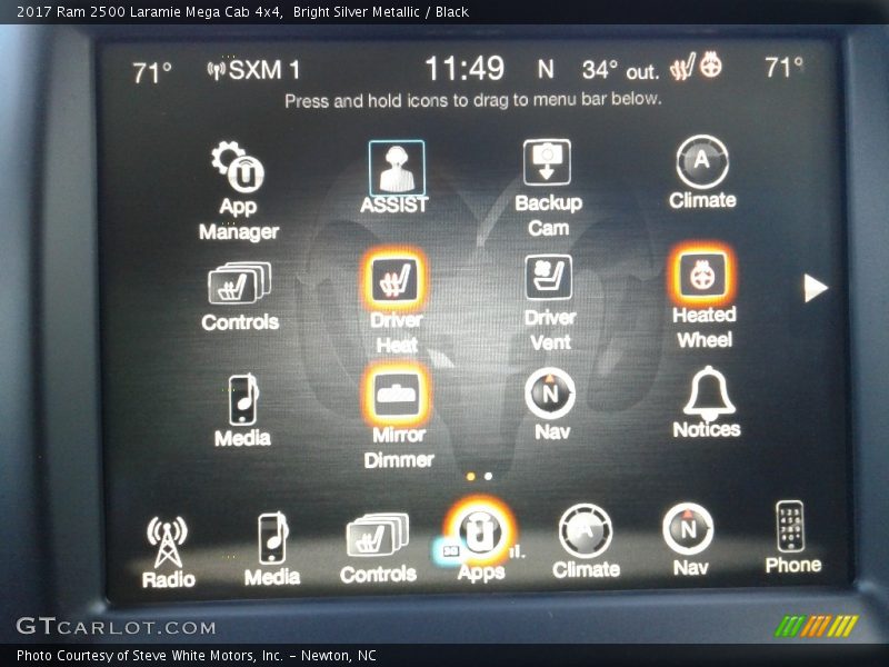 Bright Silver Metallic / Black 2017 Ram 2500 Laramie Mega Cab 4x4