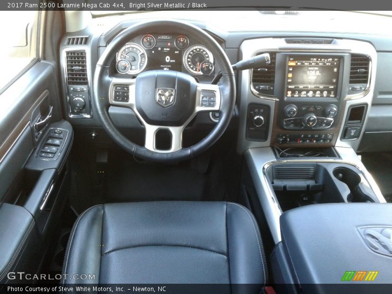 Bright Silver Metallic / Black 2017 Ram 2500 Laramie Mega Cab 4x4