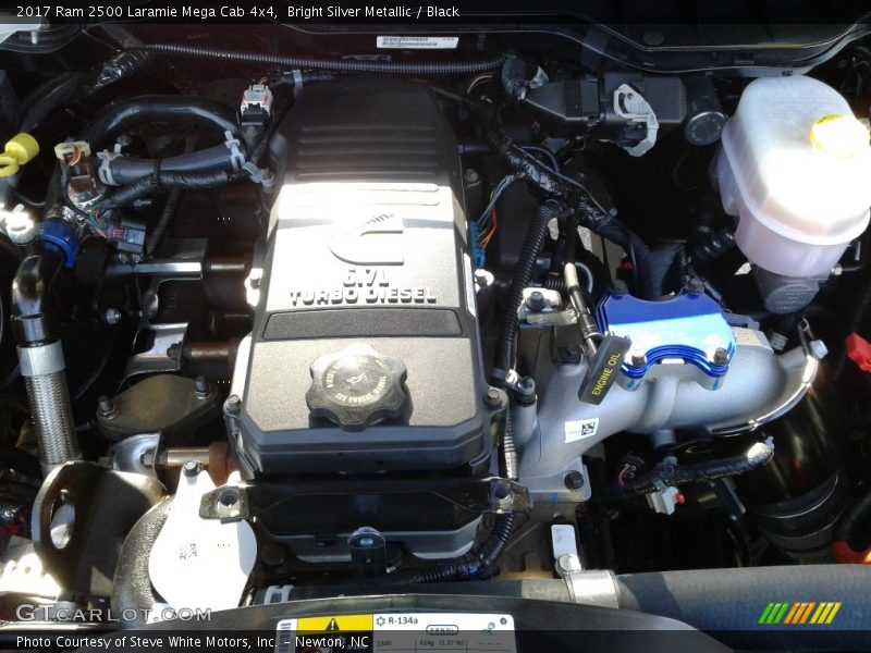 Bright Silver Metallic / Black 2017 Ram 2500 Laramie Mega Cab 4x4