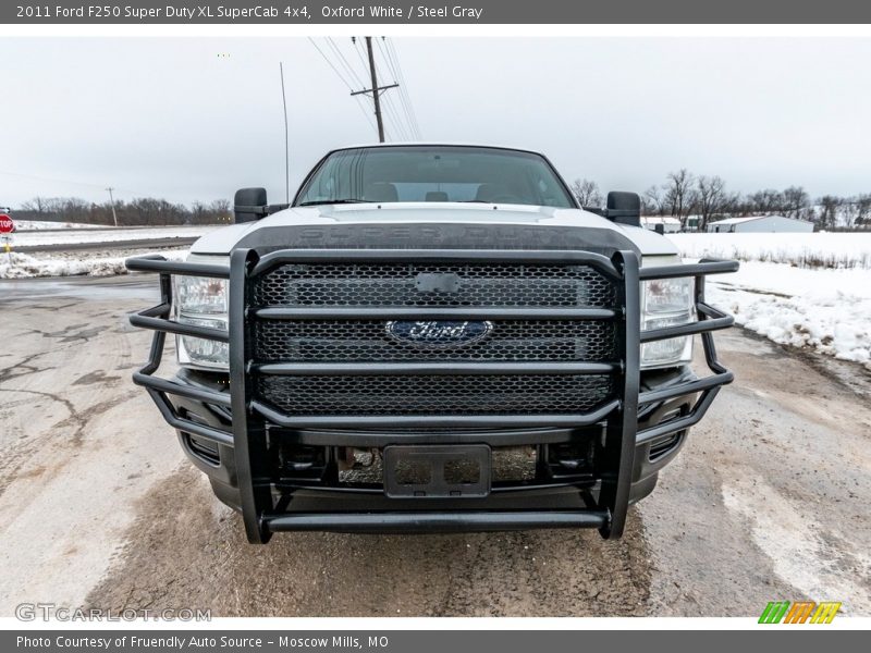 Oxford White / Steel Gray 2011 Ford F250 Super Duty XL SuperCab 4x4
