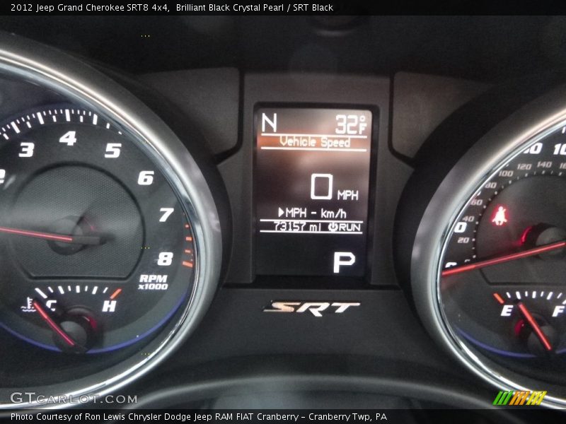 Brilliant Black Crystal Pearl / SRT Black 2012 Jeep Grand Cherokee SRT8 4x4