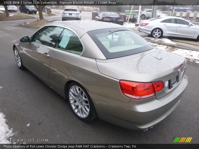 Platinum Bronze Metallic / Cream Beige 2008 BMW 3 Series 328i Convertible