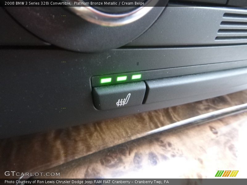 Platinum Bronze Metallic / Cream Beige 2008 BMW 3 Series 328i Convertible