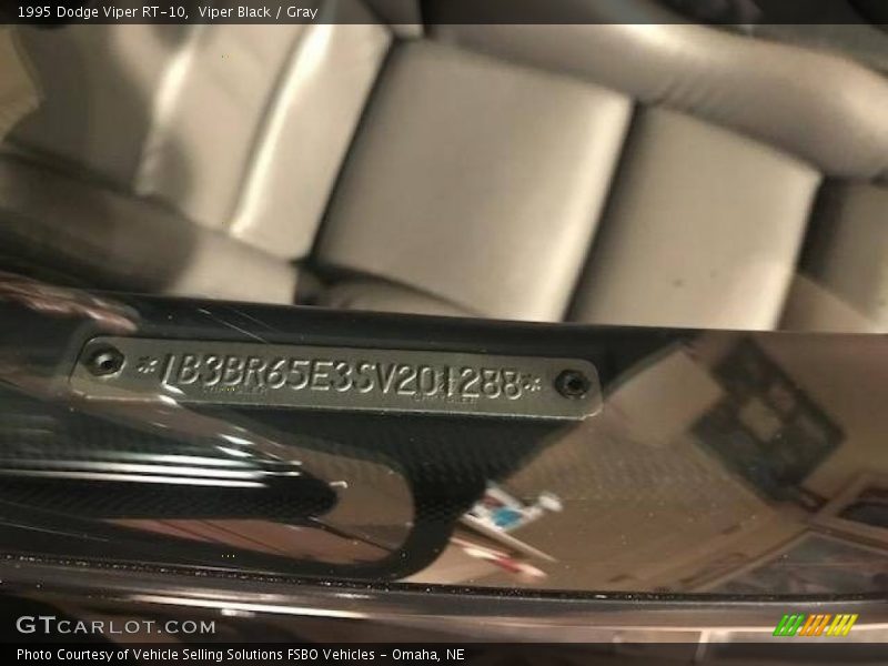 Viper Black / Gray 1995 Dodge Viper RT-10