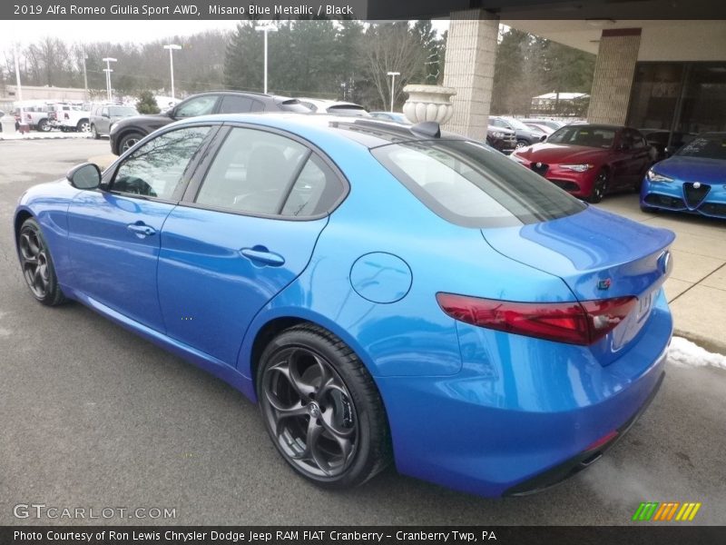 Misano Blue Metallic / Black 2019 Alfa Romeo Giulia Sport AWD