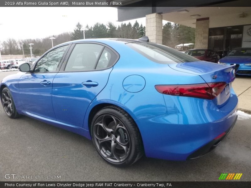 Misano Blue Metallic / Black 2019 Alfa Romeo Giulia Sport AWD