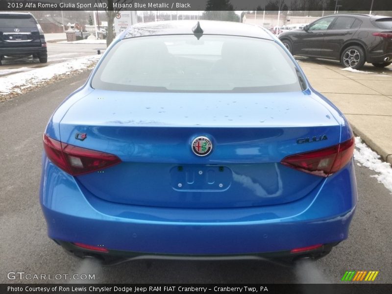 Misano Blue Metallic / Black 2019 Alfa Romeo Giulia Sport AWD