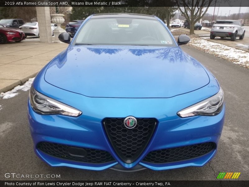 Misano Blue Metallic / Black 2019 Alfa Romeo Giulia Sport AWD