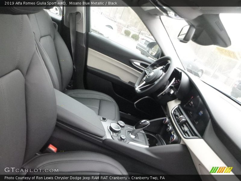Misano Blue Metallic / Black 2019 Alfa Romeo Giulia Sport AWD