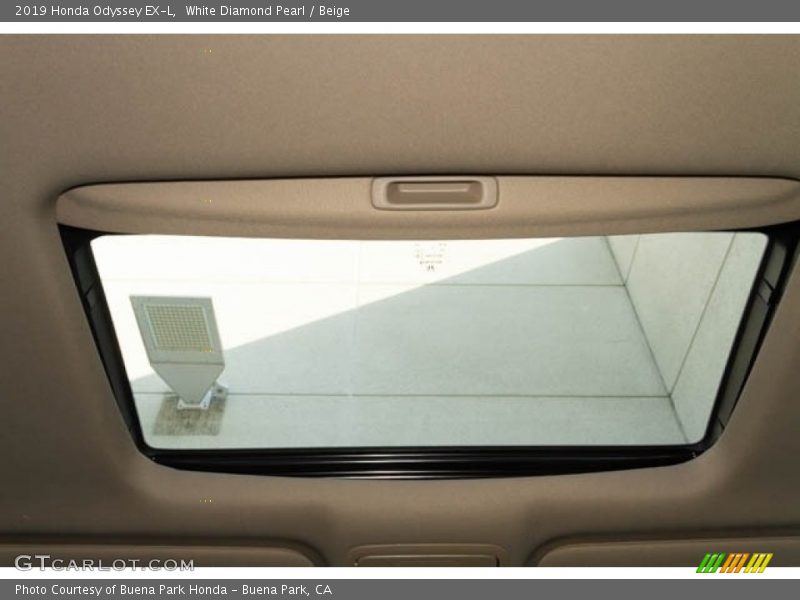 White Diamond Pearl / Beige 2019 Honda Odyssey EX-L