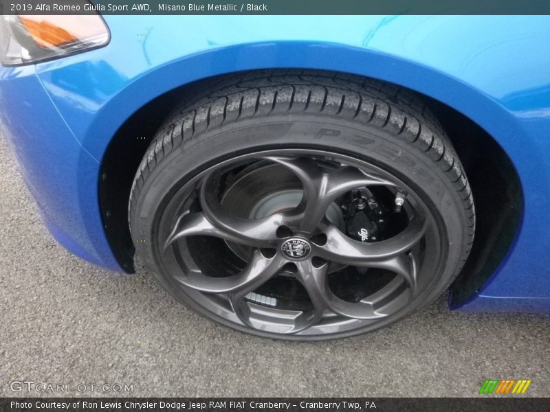 Misano Blue Metallic / Black 2019 Alfa Romeo Giulia Sport AWD