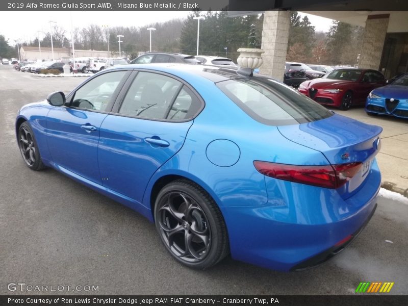 Misano Blue Metallic / Black 2019 Alfa Romeo Giulia Sport AWD