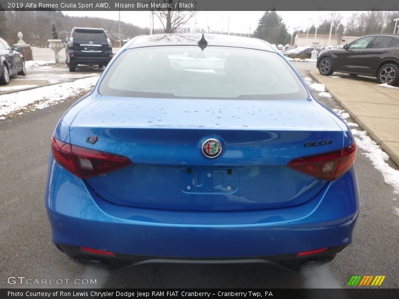 Misano Blue Metallic / Black 2019 Alfa Romeo Giulia Sport AWD