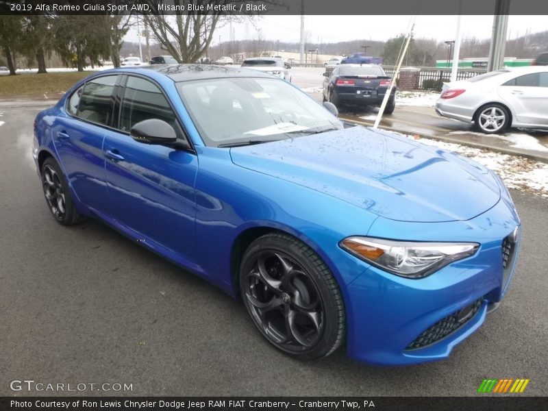 Misano Blue Metallic / Black 2019 Alfa Romeo Giulia Sport AWD