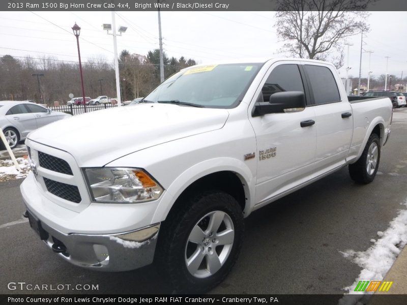 Bright White / Black/Diesel Gray 2013 Ram 1500 Big Horn Crew Cab 4x4